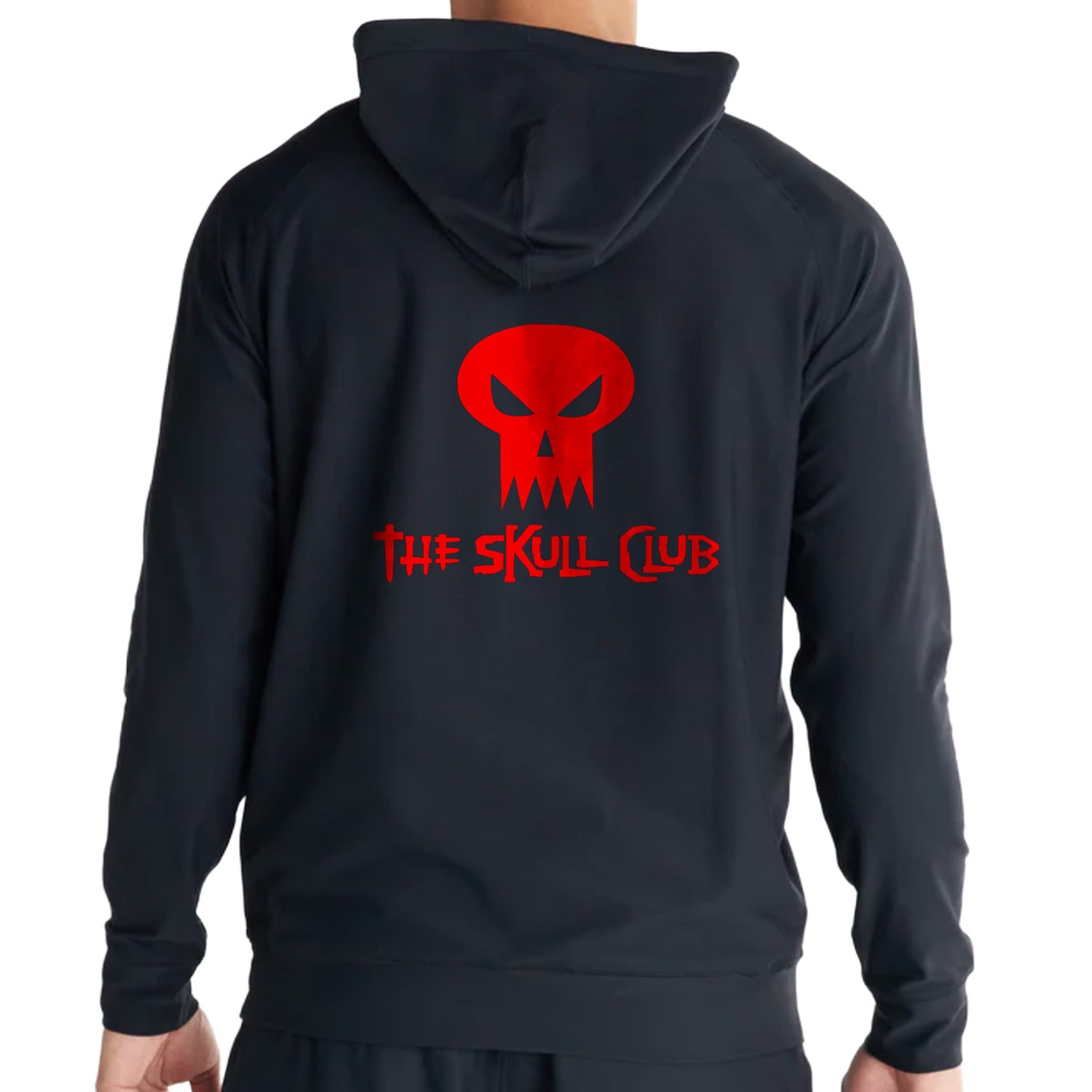 Skull Club Zip Hoodie - Image 2
