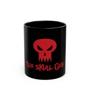 Skull Club Black Ceramic Mug