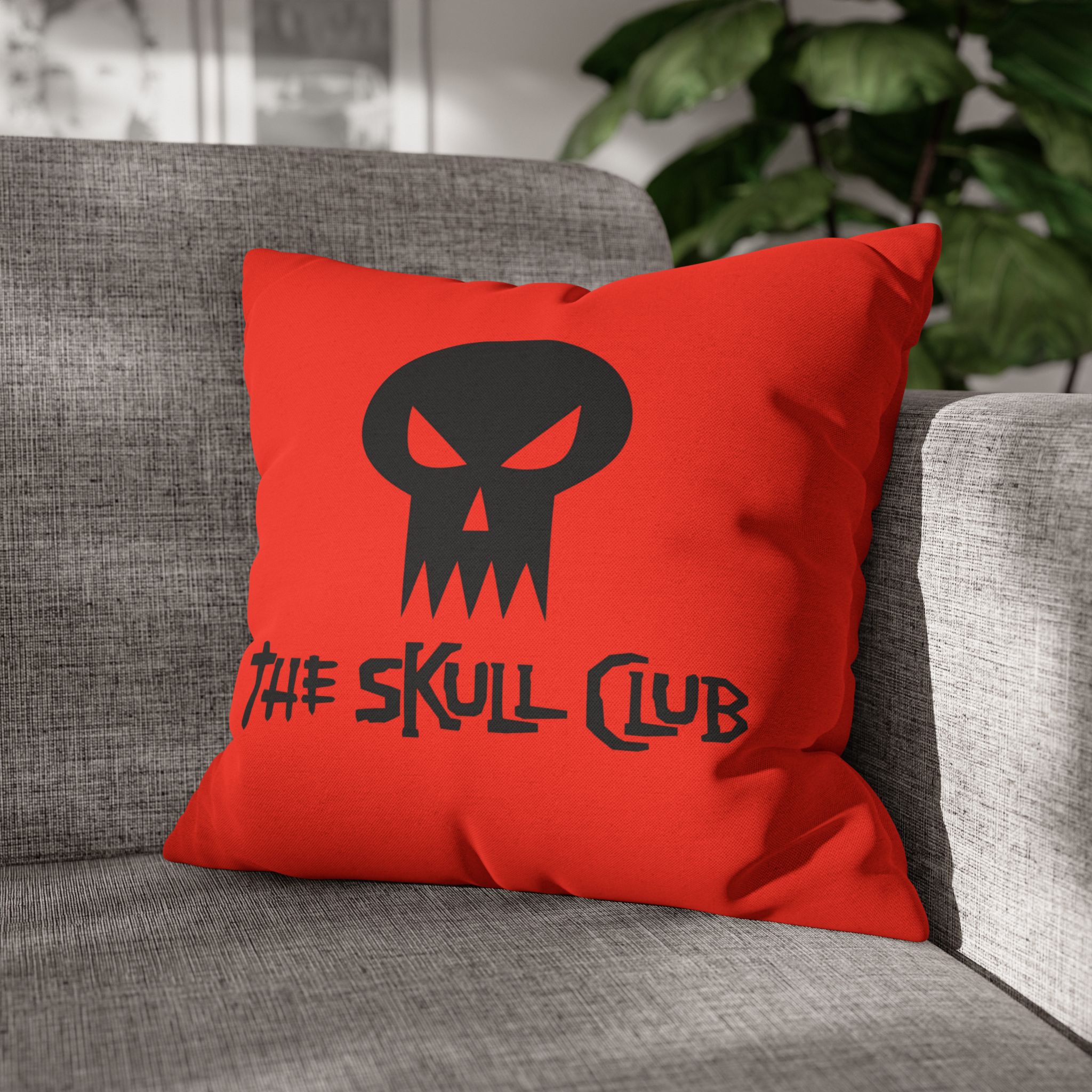 Skull Club Square Pillowcase