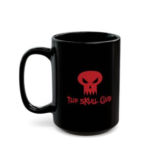 Skull Club Black Ceramic Mug